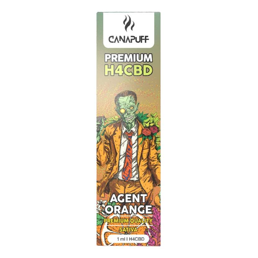 CanaPuff Agent Orange 96% H4CBD Портативни Наргилета 1мл