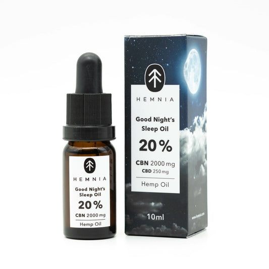 Hemnia Good Night´s Sleep Hemp oil 20% 2000 mg CBN 250 mg CBD 10 ml ЦБН ЦБД Масло