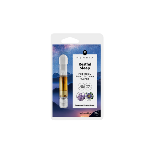 Hemnia Cartridge Restful Sleep - 40% CBD 60% CBN Лавандула и Пасифлора, 1 мл   %